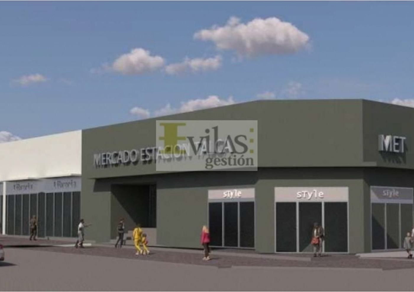 Render del MET Mercado Estación Talca